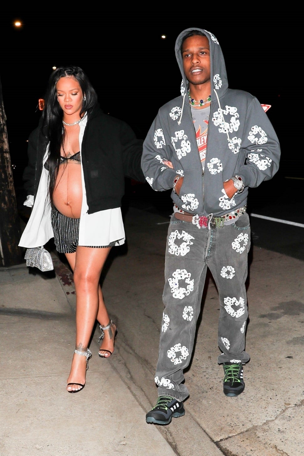 Rihanna and A$AP Rocky step out for dinner following rapper's arrest
