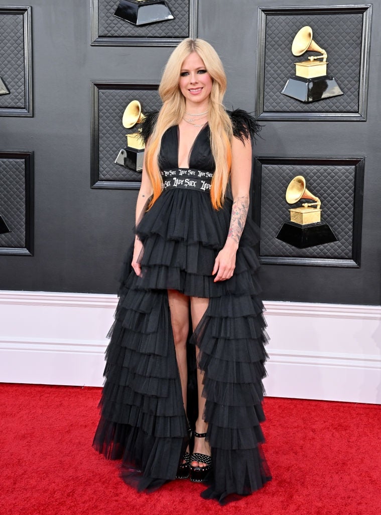 Avril Lavigne at the GRAMMYs