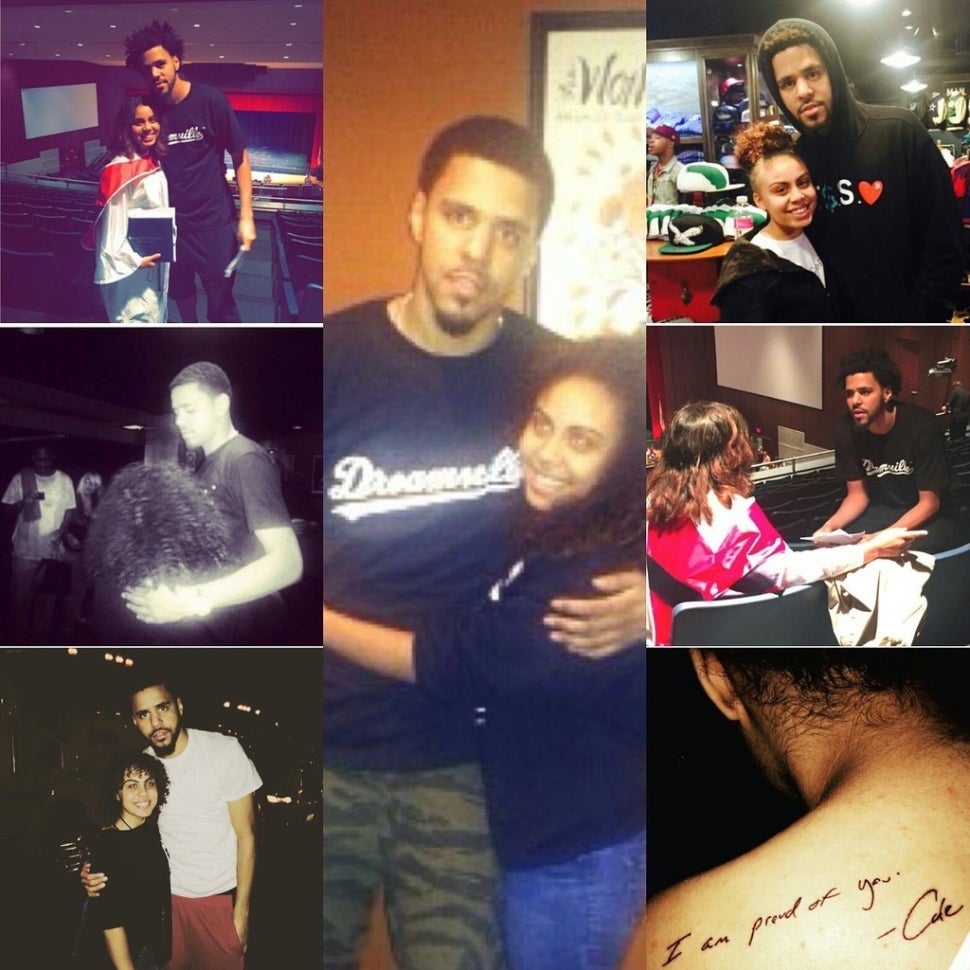 J. Cole Attends Fan's College Graduation After Showing Up to Her High School Ceremony