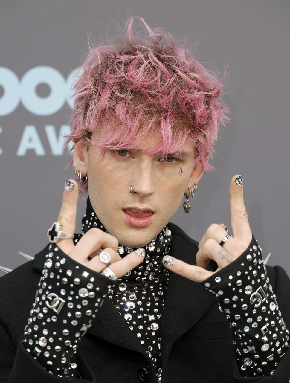 Machine Gun Kelly attends the 2022 Billboard Music Awards at MGM Grand Garden Arena on May 15, 2022 in Las Vegas, Nevada.