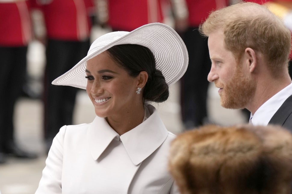 Meghan Markle and Prince Harry at Platinum Jubilee Thanksgiving Service