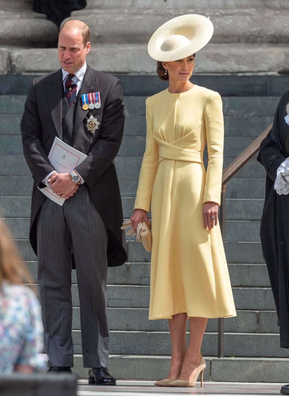 Kate Middleton and Prince William at Platinum Jubilee Thanksgiving Service