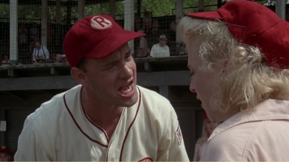 Tom Hanks and Bitty Schram in 'A League of Their Own.'