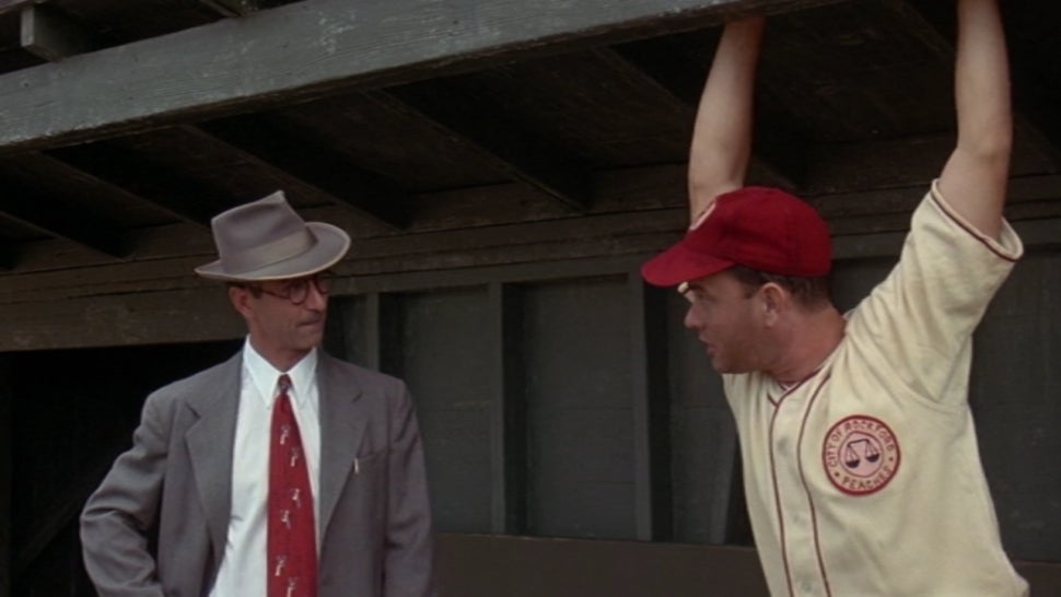 David Strathairn and Tom Hanks in 'A League of Their Own.'