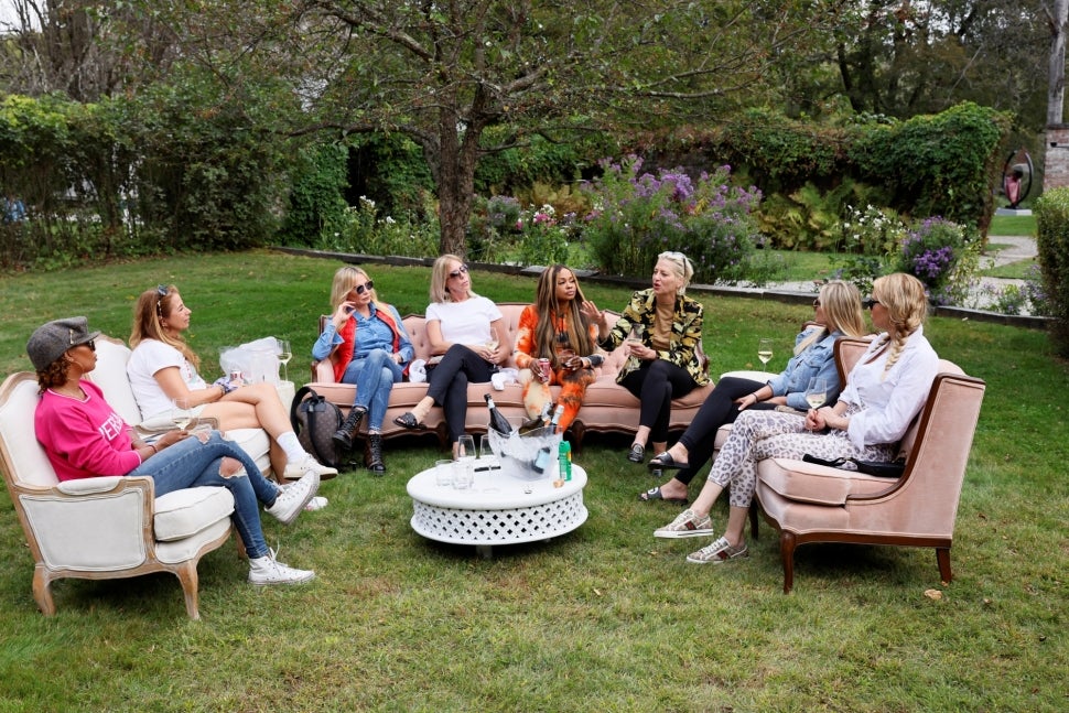 The stars of The Real Housewives Ultimate Girls Trip season 2 gather at Dorinda Medley's estate