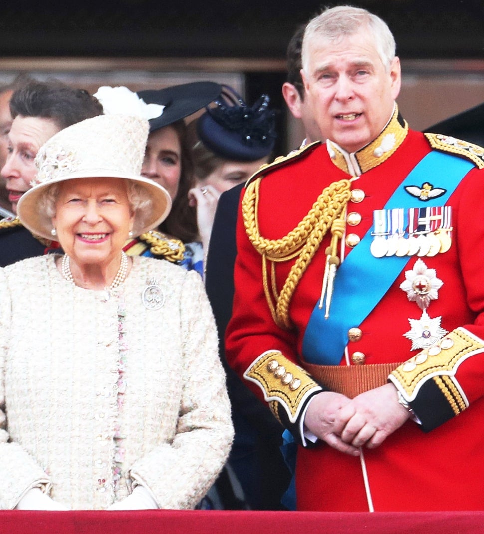 Queen Elizabeth and Prince Andrew