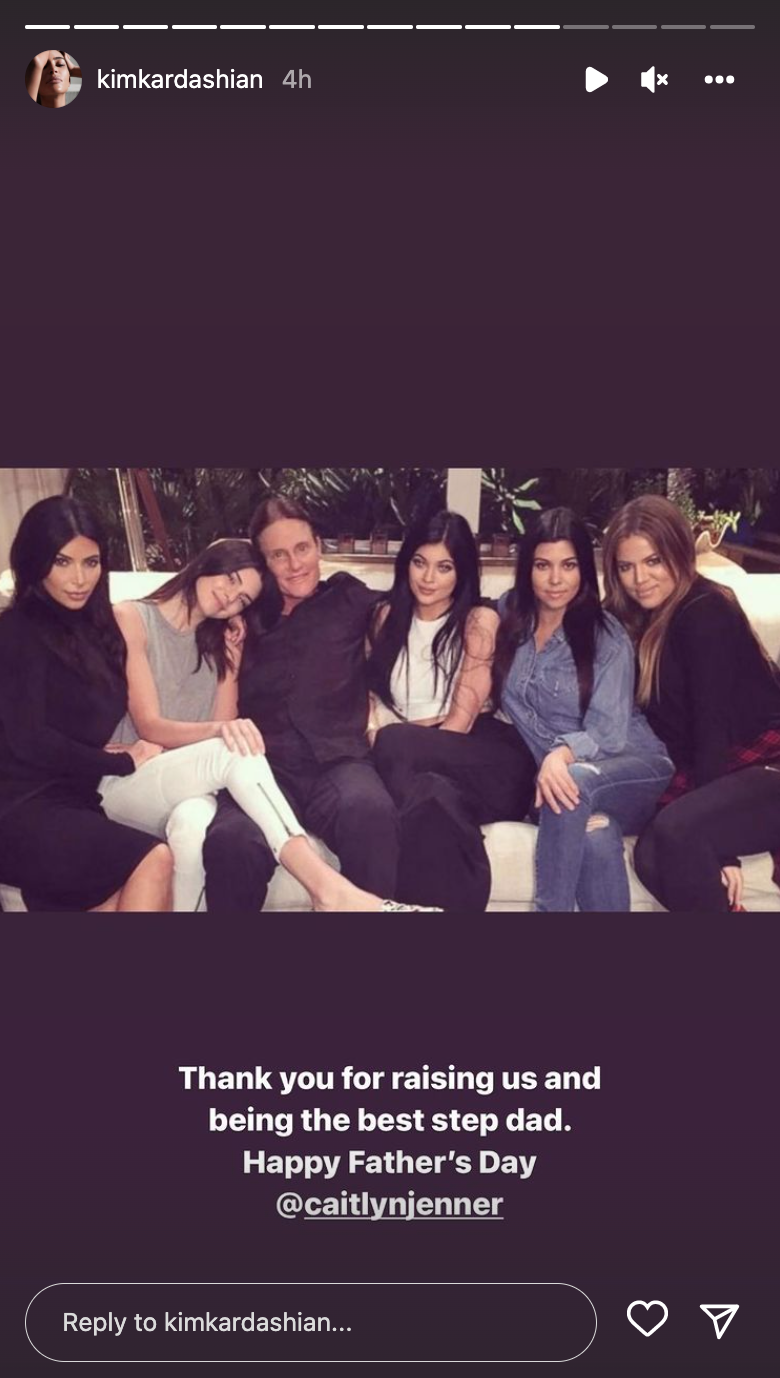 Kim Kardashian with Cait and sisters