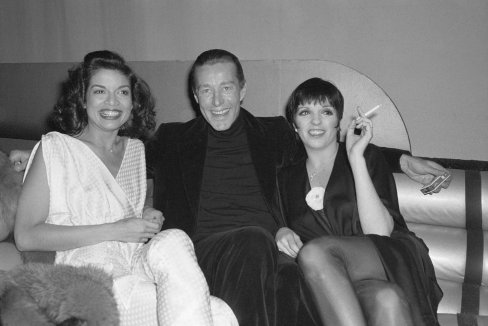 Bianca Jagger, Halston and Liza Minnelli at Studio 54