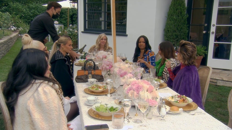The Real Housewives of Beverly Hills gather for a luncheon hosted by Sutton Stracke
