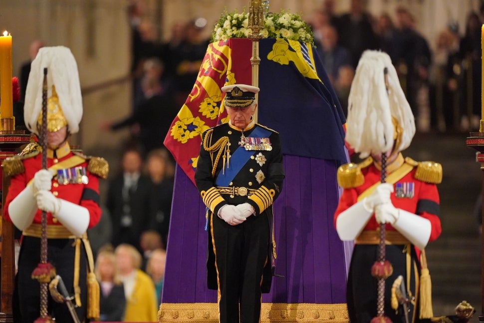 King Charles III and Siblings Stand Vigil With Queen Elizabeth II's