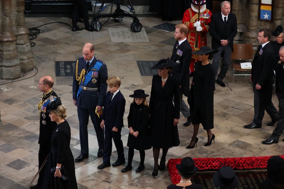 Royals at funeral