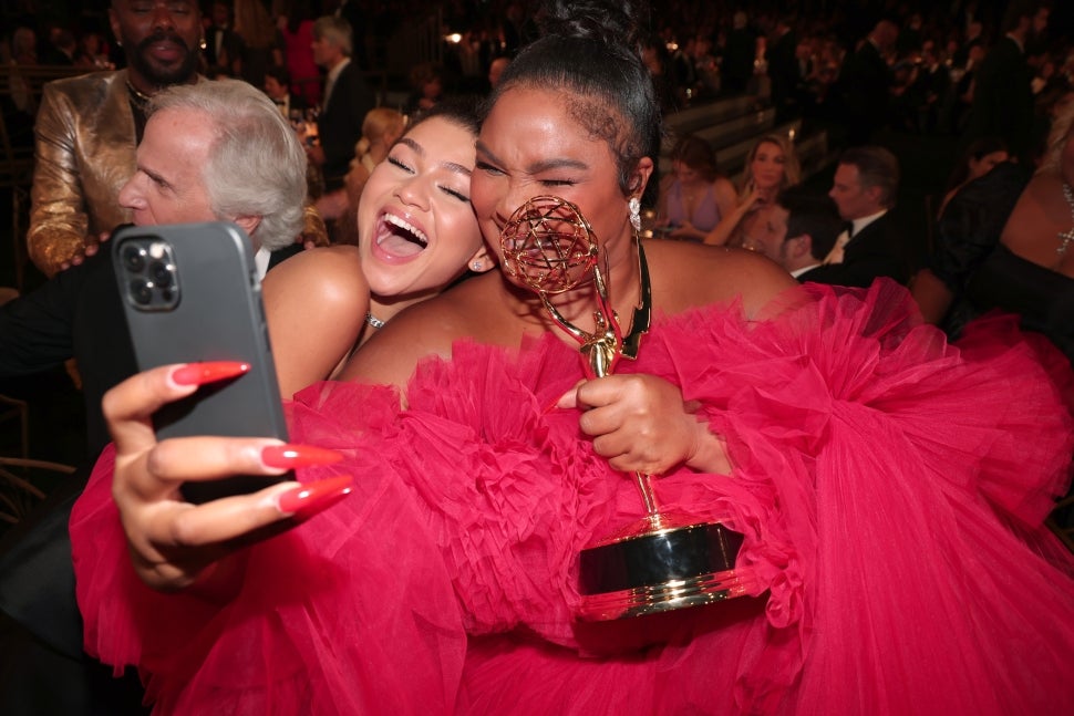 Zendaya and Lizzo Selfie at Emmys 2022
