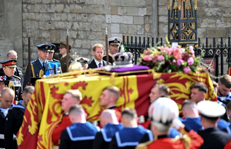 Prince Harry and Prince William attend Queen Elizabeth's funeral 