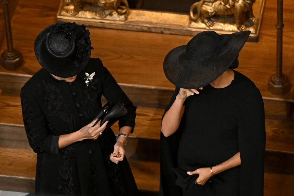 Sophie, Countess of Wessex and Meghan, Duchess of Sussex in Westminster Abbey