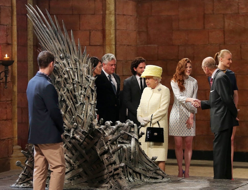 Queen Elizabeth II and the 'Game of Thrones' cast
