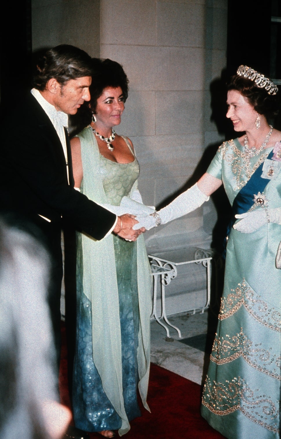 Elizabeth Taylor and Queen Elizabeth II