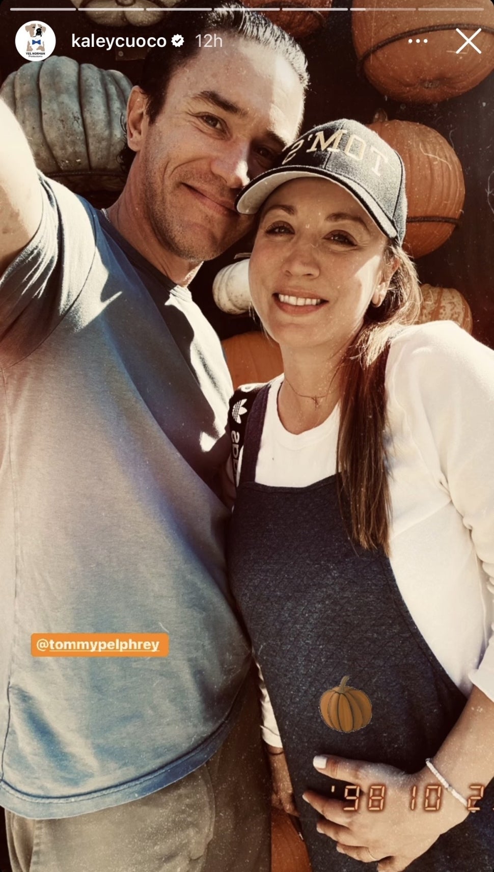 Pregnant Kaley Cuoco Shows Off Baby Bump, Gets a Sweet Belly Kiss From