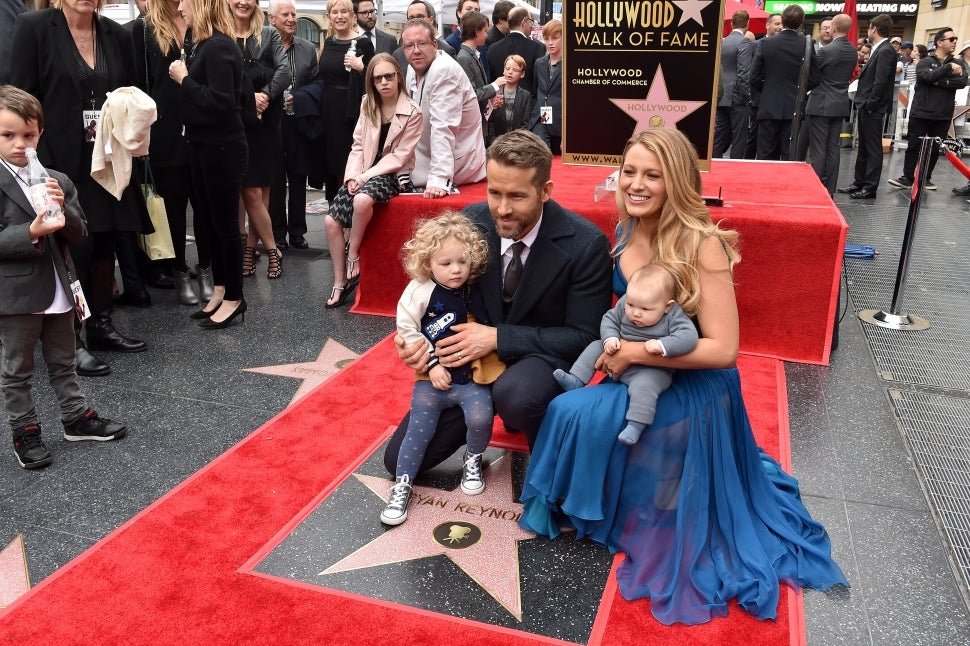 Ryan Reynolds and Blake Lively and daughters James and Inez