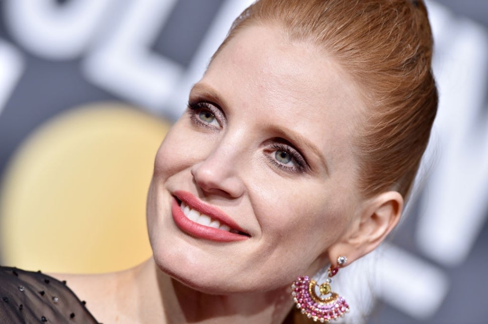 Jessica Chastain attends the 76th Annual Golden Globe Awards