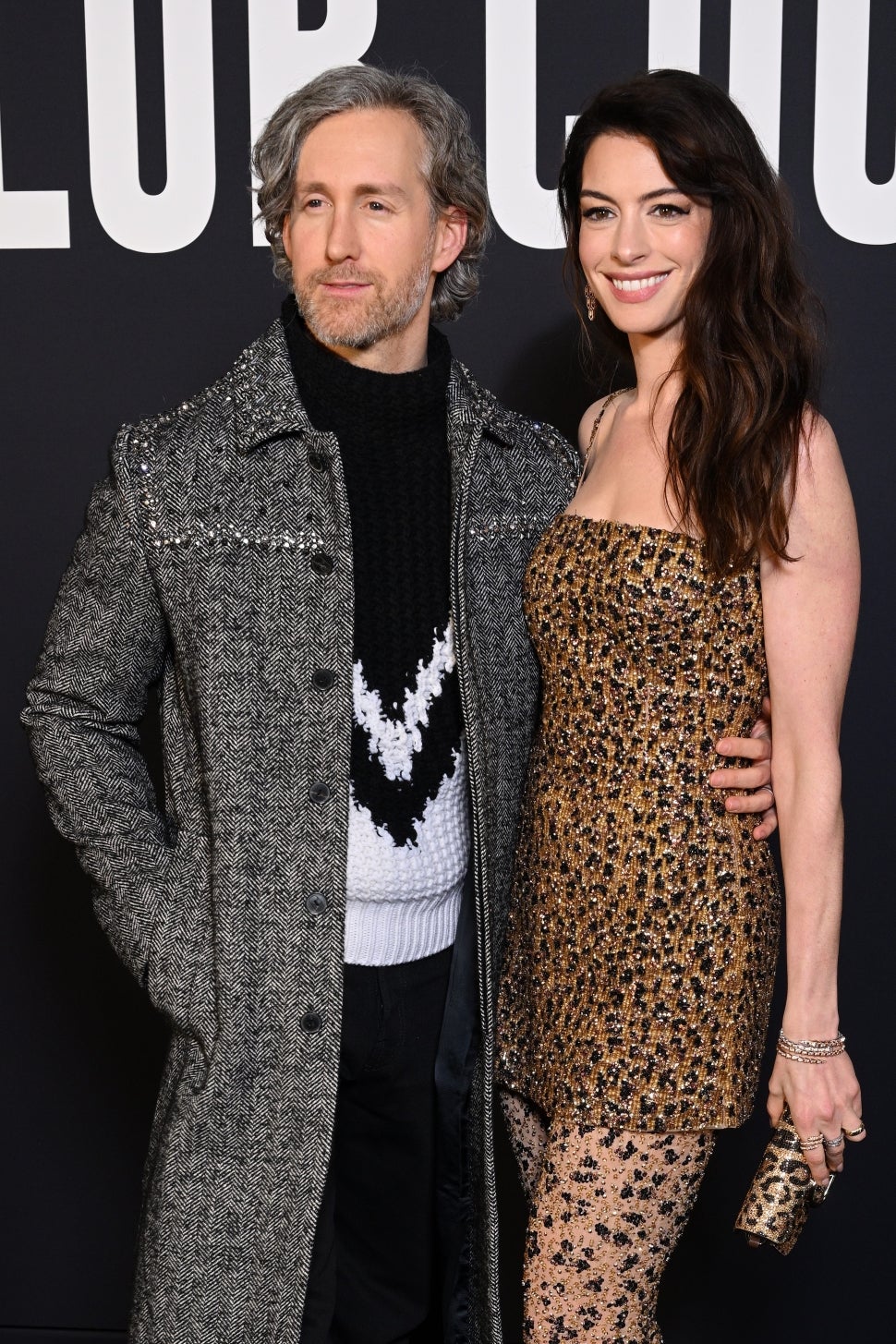 See Anne Hathaway s Fierce Style For Night Out With Husband Adam See Anne Hathaway s Fierce Style For Night Out With Husband Adam