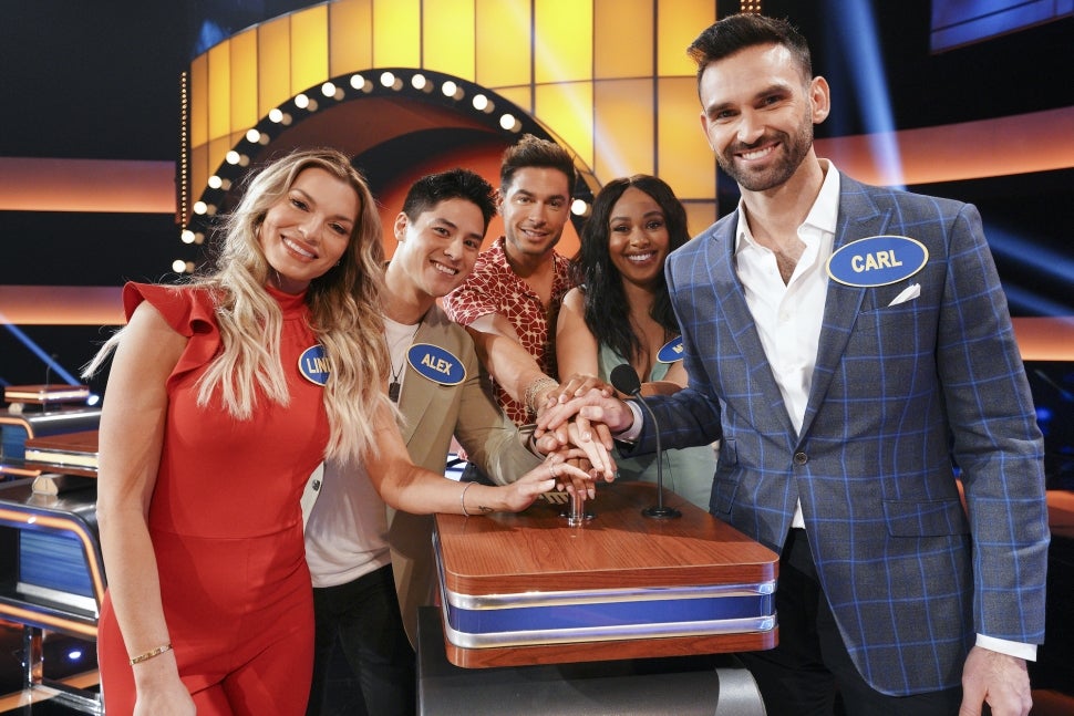 The cast of Summer House tapes Celebrity Family Feud