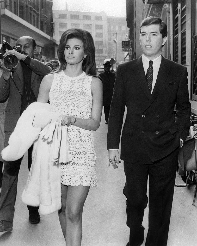 Raquel Welch and Patrick Curtis