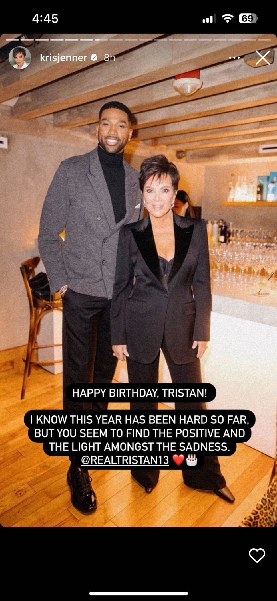 Tristan Thompson and Kris Jenner