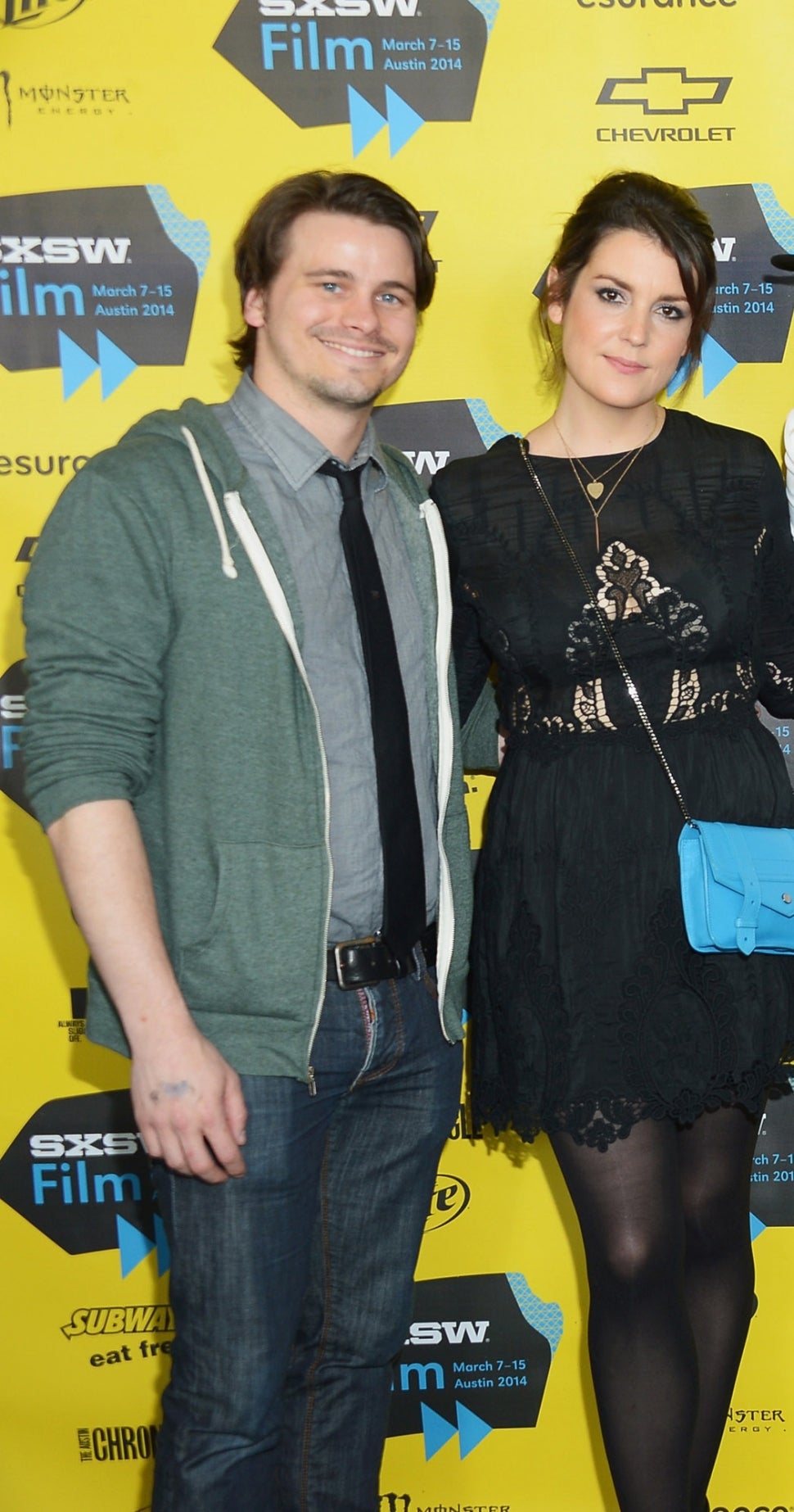 Jason Ritter and Melanie Lynskey, 2014