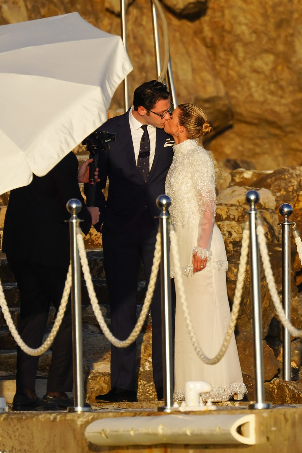 Sofia Richie Spotted in White Gown Ahead of Wedding in France