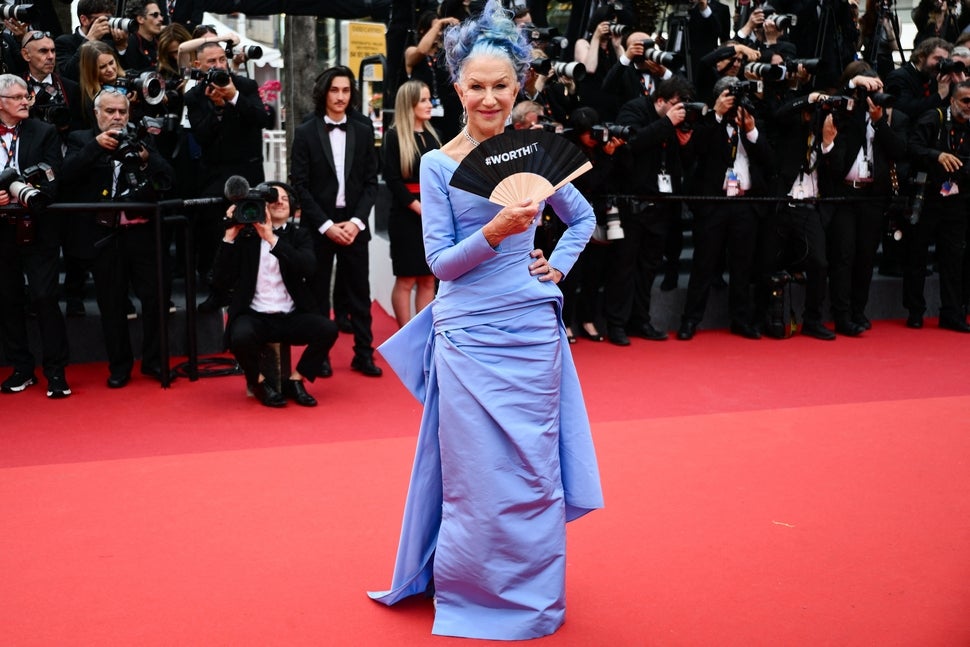 1. Helen Mirren's Bold Blue Hair Steals the Show at Cannes - wide 6