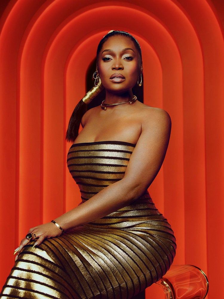 Marlo Hampton poses for her The Real Housewives of Atlanta season 15 cast portrait