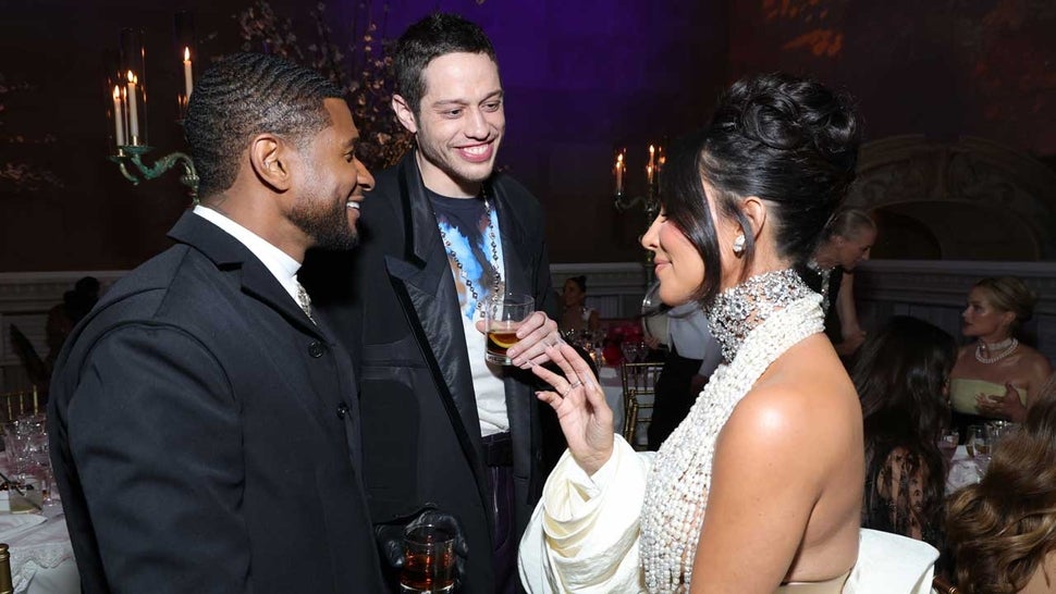 Usher, Pete Davidson and Kim Kardashian