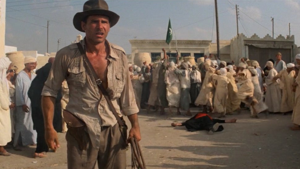 Photo Indiana Jones - Harrison Ford Et L'Équipe (Format 20x27 Cm) - Collection Cinéma