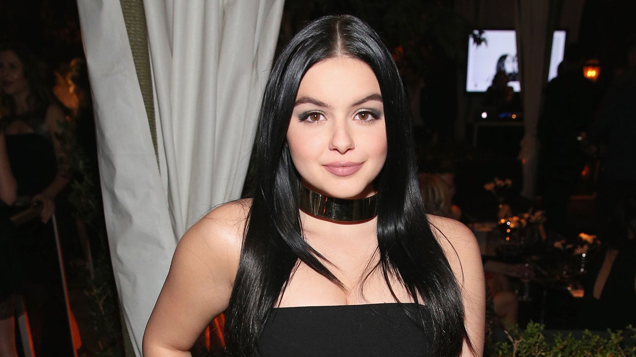 navy blue dress for baby girl Ariel Winter Puts Jaw-Dropping Curves on Display at Grad Party main image 1