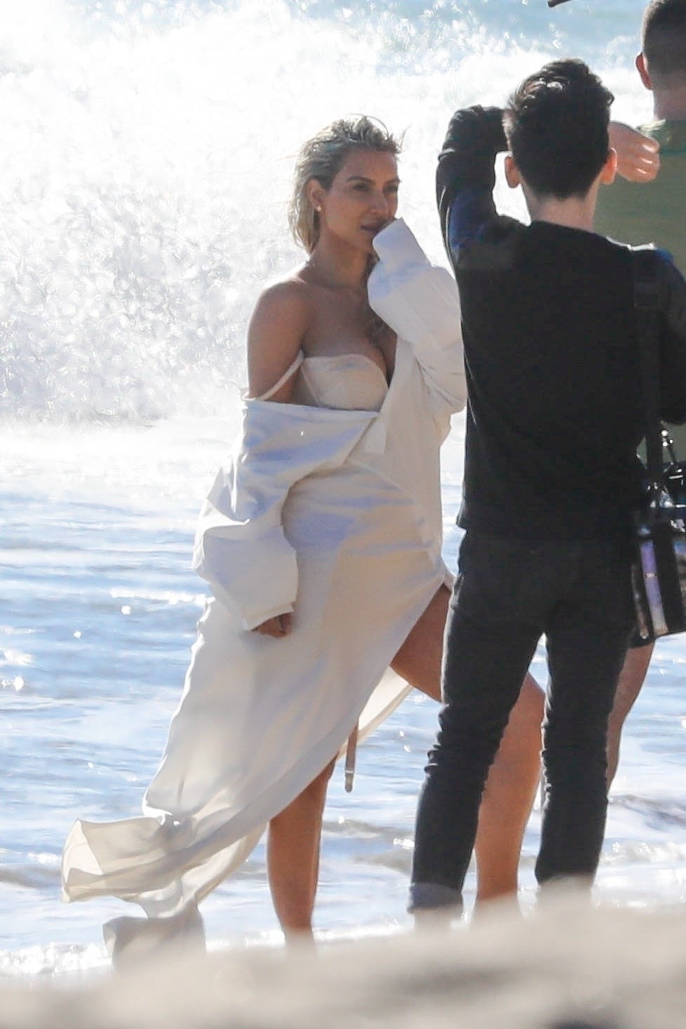Kim Kardashian Rocks See-Through Dress for Very Revealing Malibu Beach Photoshoot -- Pics! | Entertainment Tonight Kim Kardashian Rocks See-Through Dress for Very Revealing Malibu Beach Photoshoot -- Pics! | Entertainment Tonight