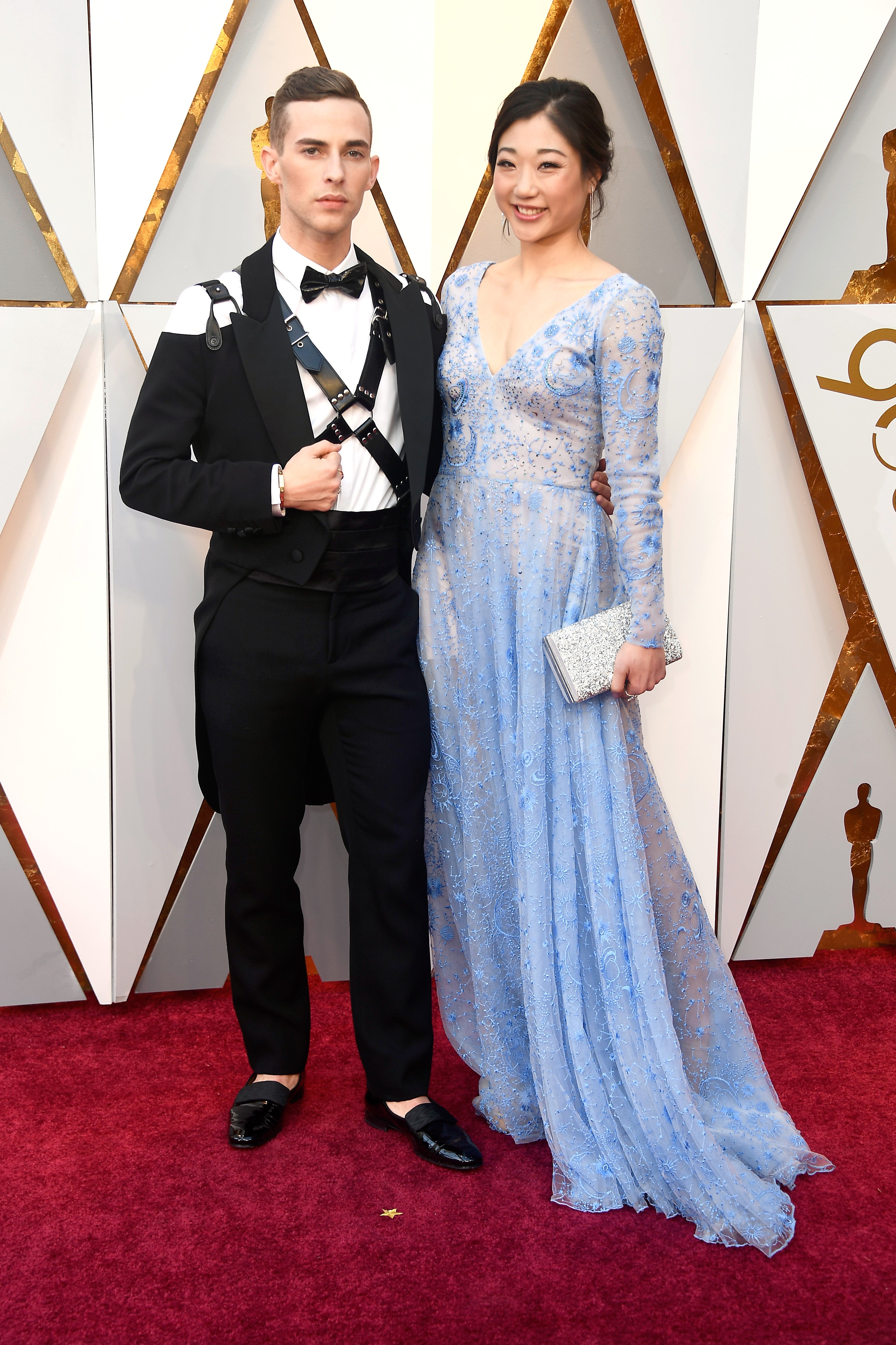 jennifer garner blue dress oscars Cleo Strapless Column Gown 16 / High Noon Blossoms