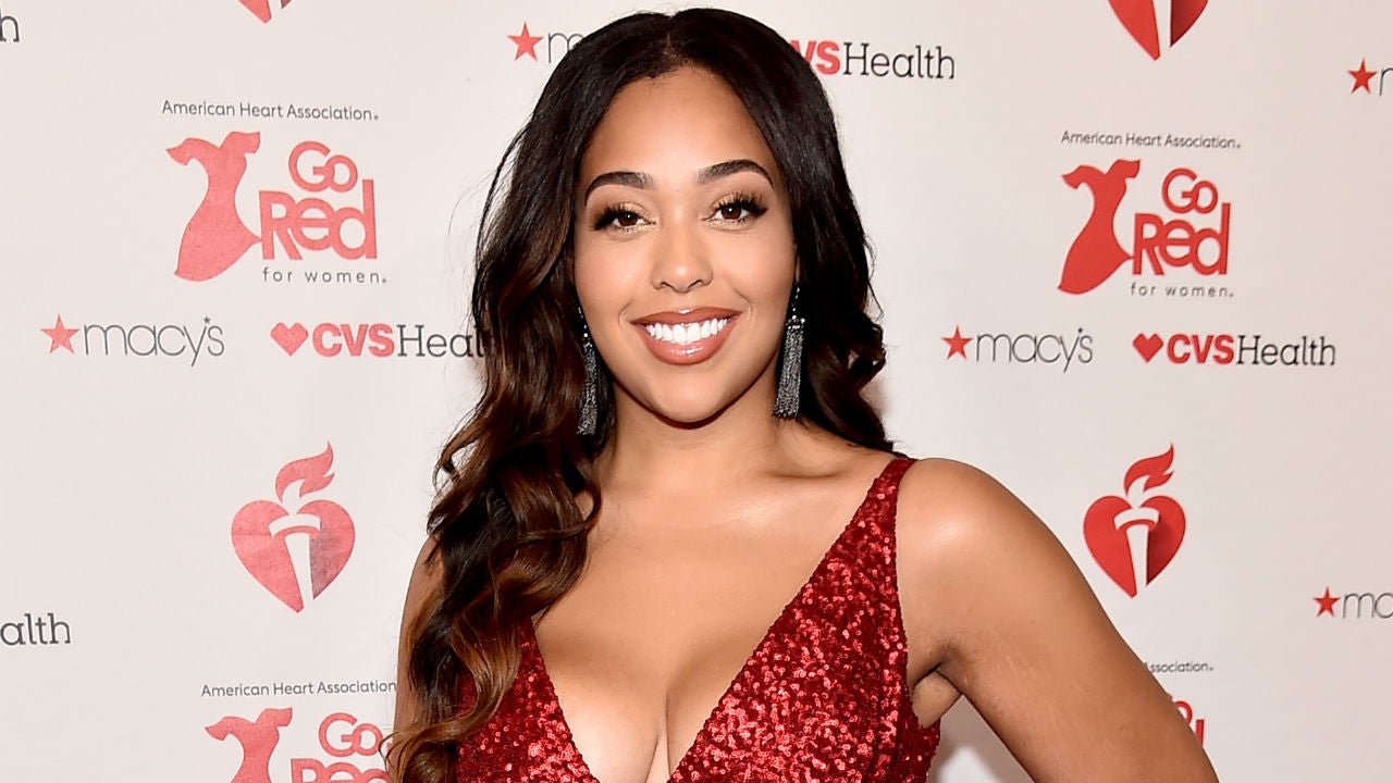 jordyn woods red dress Khloe Kardashian's nemesis Jordyn Woods stuns in sheer dress & red heels  after family cut ties due to cheating scandal