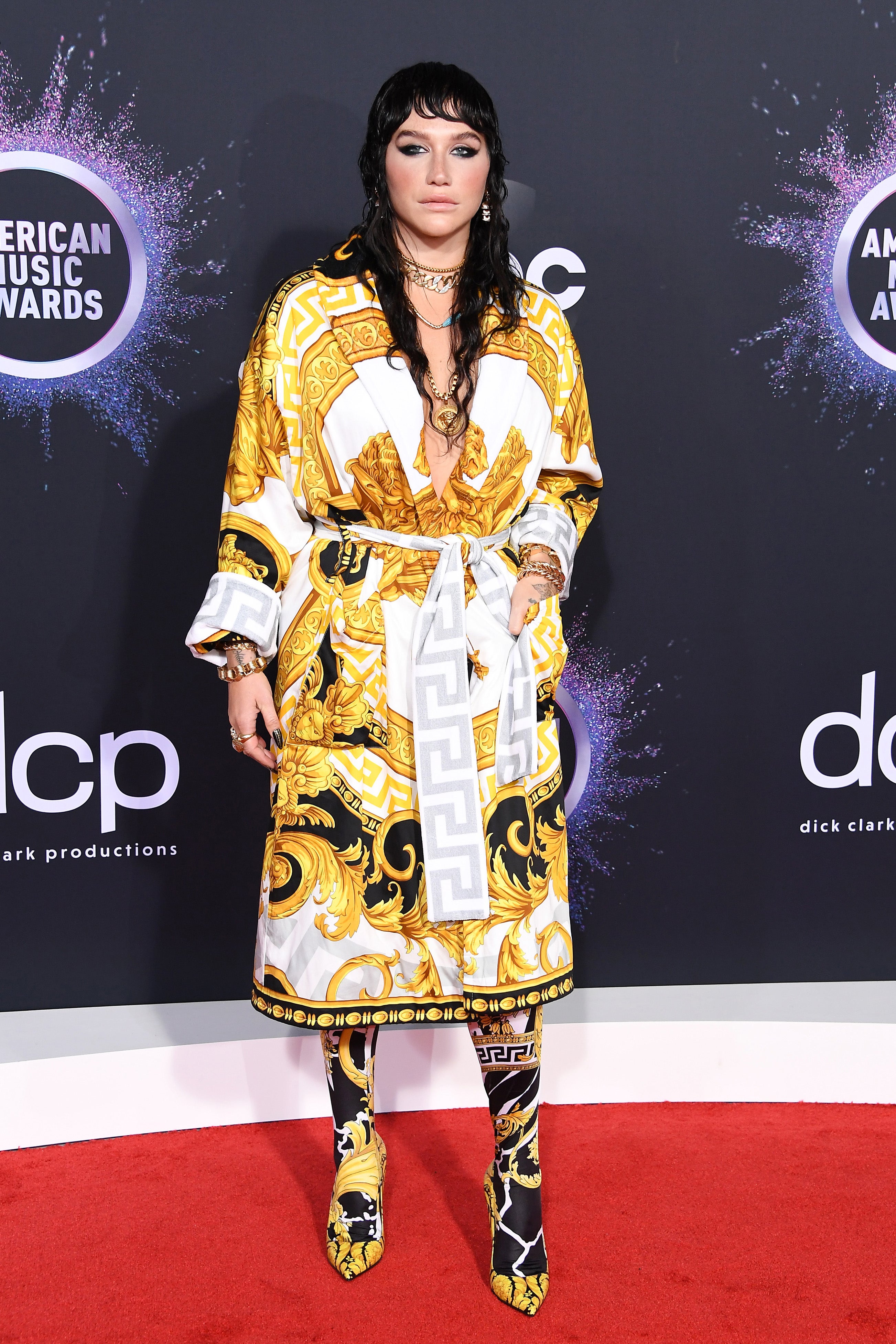 kesha purple dress red carpet Ke$ha's 10 Most Outrageous Outfits