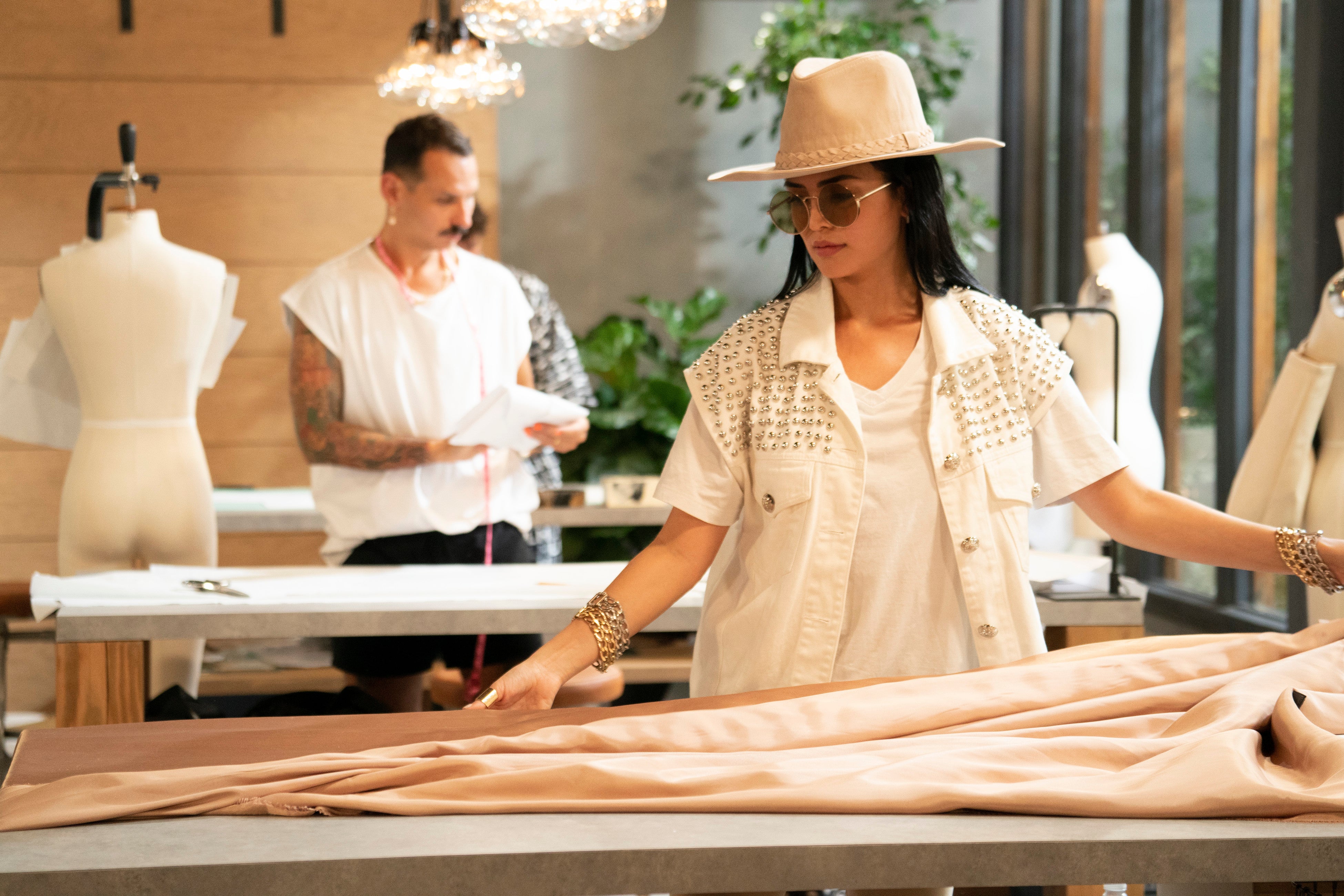 making the cut season 2 episode 1 dress Lucie Brochard at "Making The Cut"
