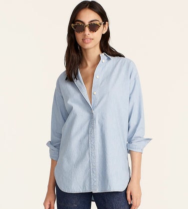 J.Crew Relaxed-Fit Chambray Shirt