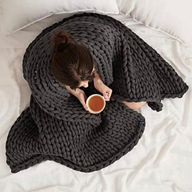 Bearaby Napper Organic Hand-Knit Weighted Blanket