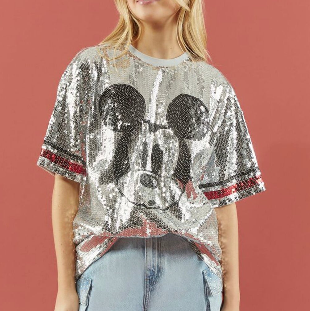 mickey mouse sequin shirt dress boohoo Women's Disc Sequin Shirt Dress in Navy | Size: 10