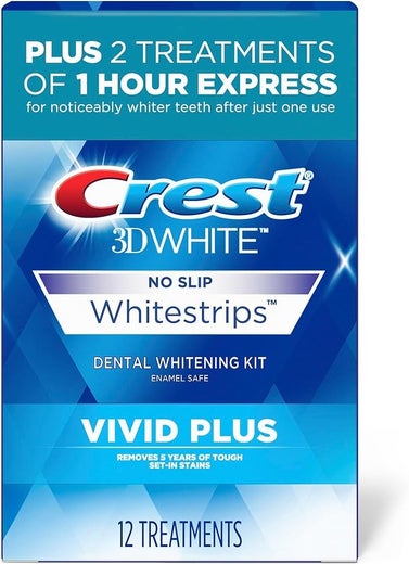 Crest 3D Whitestrips Vivid Plus, 24 Strips