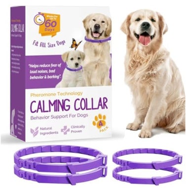 Calming Collar for Dogs 4 Pcs Anxiety Relief