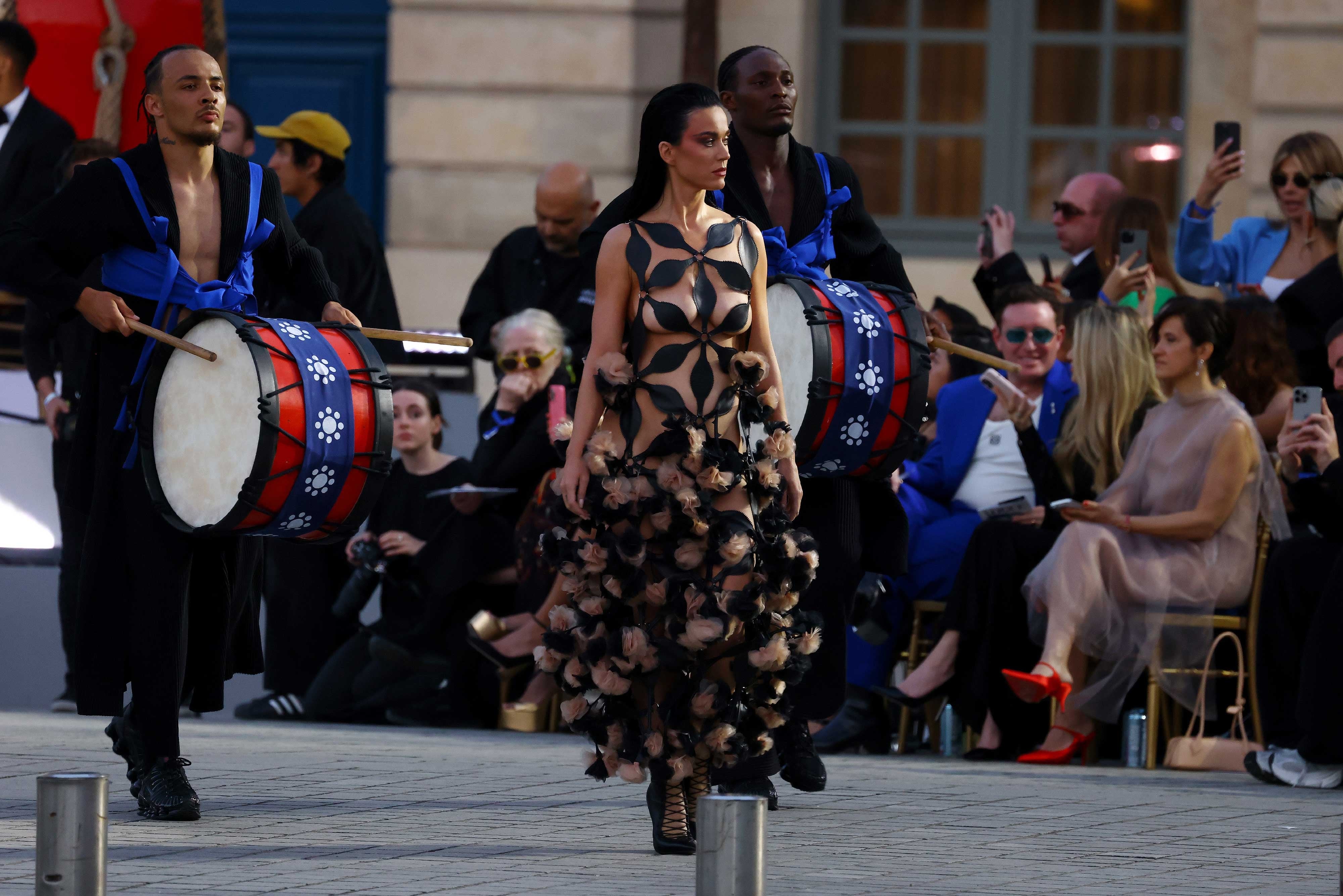 Katy Perry Leaves Little to the Imagination in Cut-Out Dress at Vogue  World: Paris