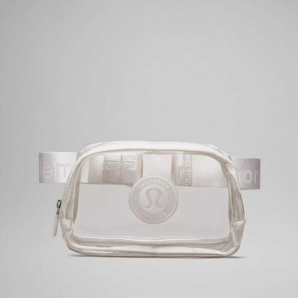 clear lululemon fanny pack Lululemon Released a Clear Version of Its Viral Belt Bag for Concerts,  Sporting Events and More