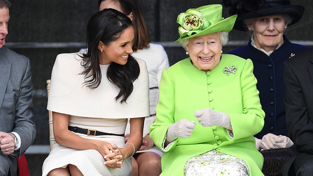 Meghan Markle Wears Wedding Dress Designer Givenchy in Solo Appearances  With Queen Elizabeth | 9news.com