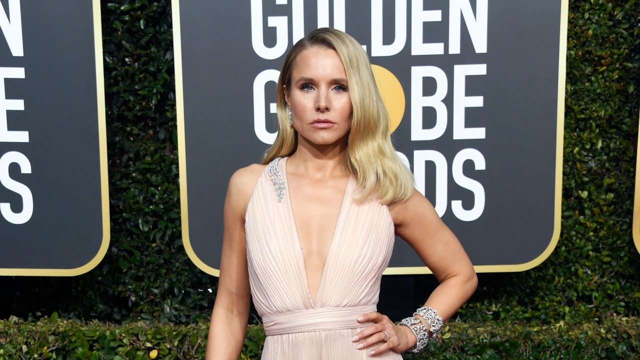 kristen bell golden globes dress Kristen Bell's Golden Globes 2025 Red Carpet Dress Channels an Actual Trophy