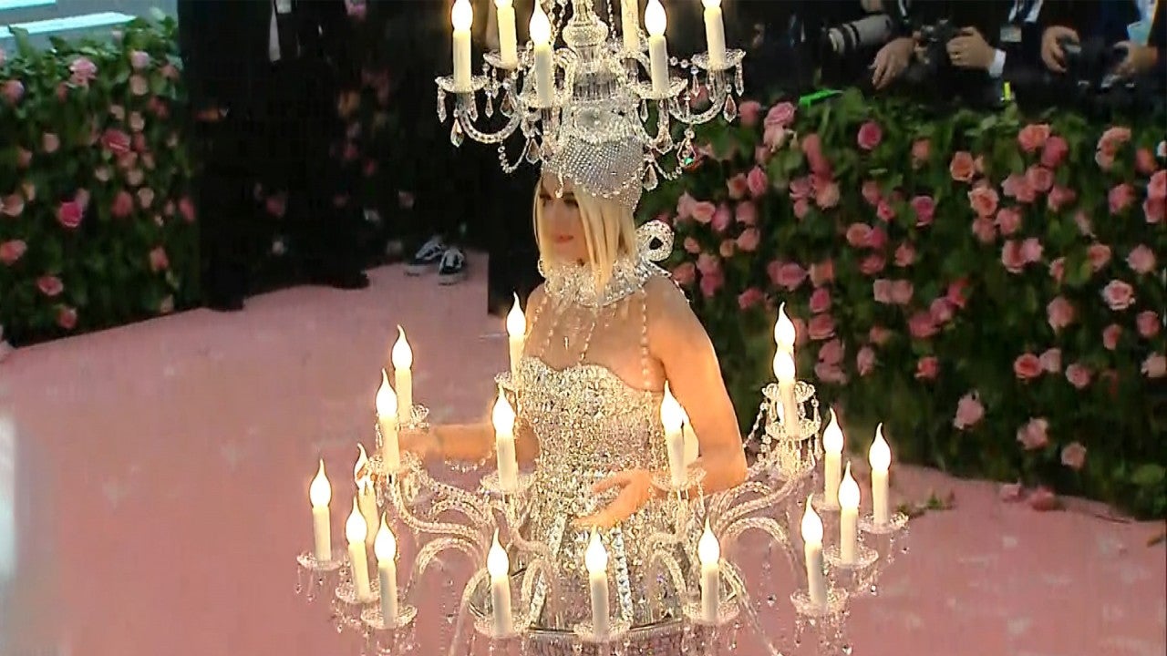katy perry chandelier dress designer Katy Perry Transforms From Chandelier to Cheeseburger Inside the 2019 Met  Gala