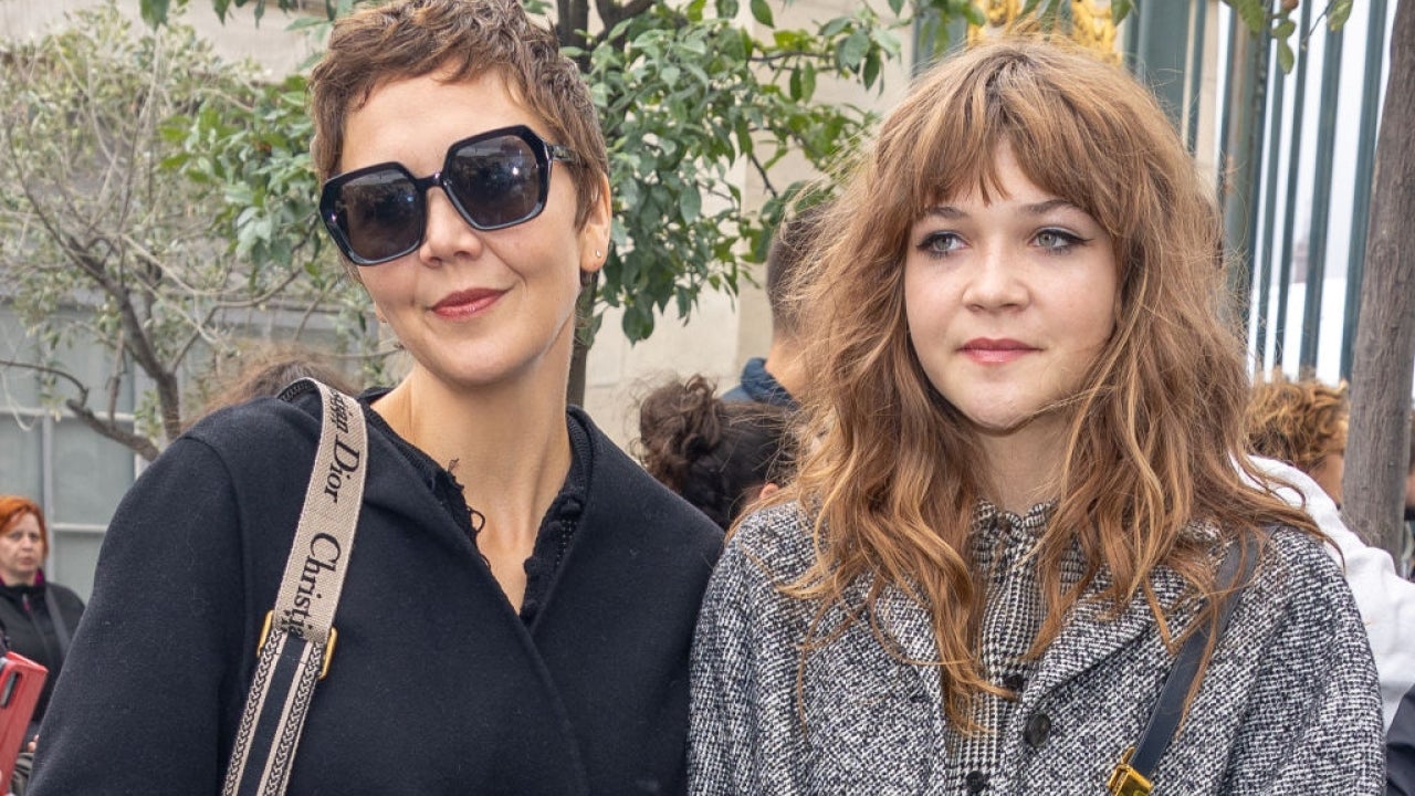 Maggie Gyllenhaal and 15-Year-Old Daughter Ramona Make Rare Appearance Together at Paris Fashion Week